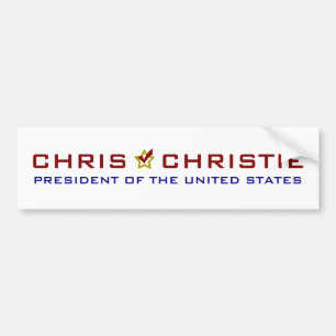 Autocollant De Voiture Président Etats-Unis V2 de Chris Christie