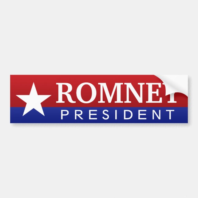 Autocollant De Voiture Président Romney (Devant)