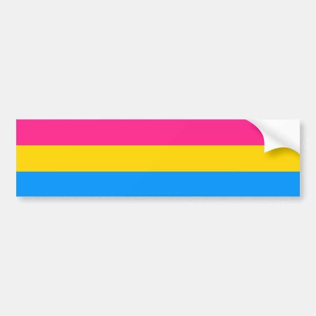 Autocollant De Voiture PRIDE.png PANSEXUAL (Devant)