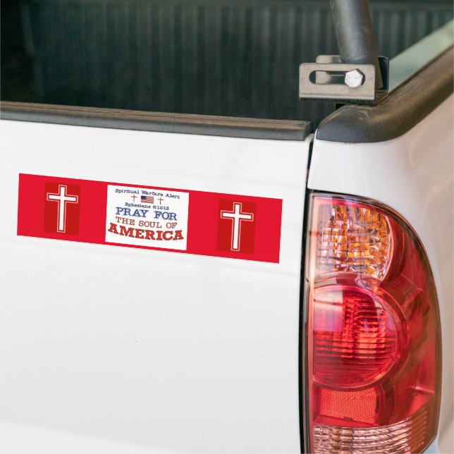 AUTOCOLLANT DE VOITURE PRIER POUR L'AMÉRIQUE (Sur camion)