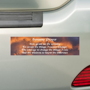Autocollant De Voiture Prière de sérénité Matin Ciel Inspirationnel