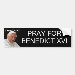 AUTOCOLLANT DE VOITURE PRIEZ POUR BENOÎT XVI
