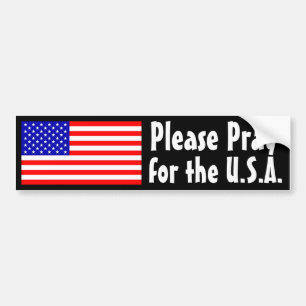 Autocollant De Voiture Priez pour les Etats-Unis