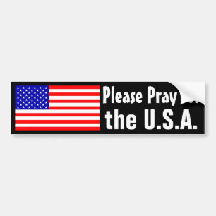 Autocollant De Voiture Priez pour les États-Unis