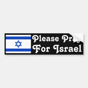 Autocollant De Voiture Priez pour l'Israël