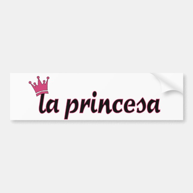 Autocollant De Voiture princesa de La (Devant)
