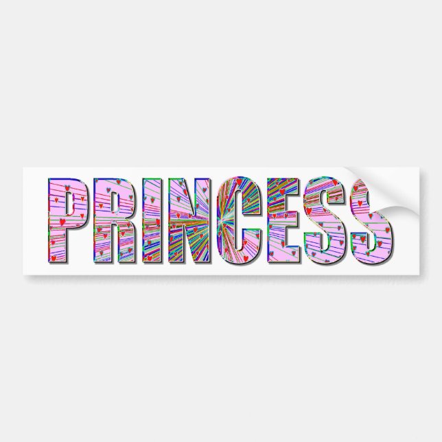 Autocollant De Voiture Princesse (Devant)