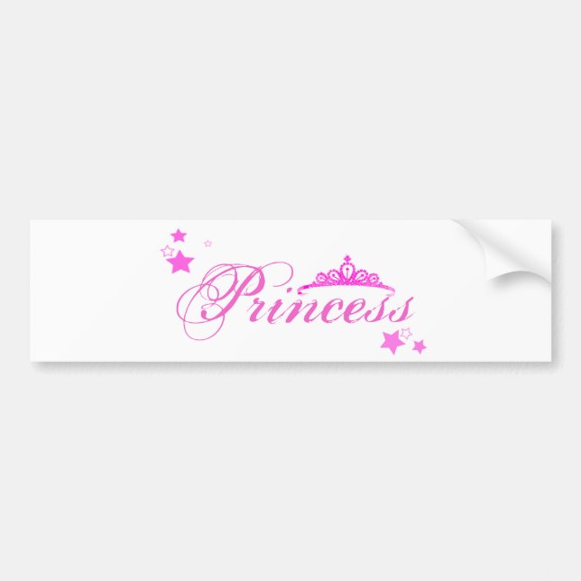 Autocollant De Voiture Princesse (Devant)