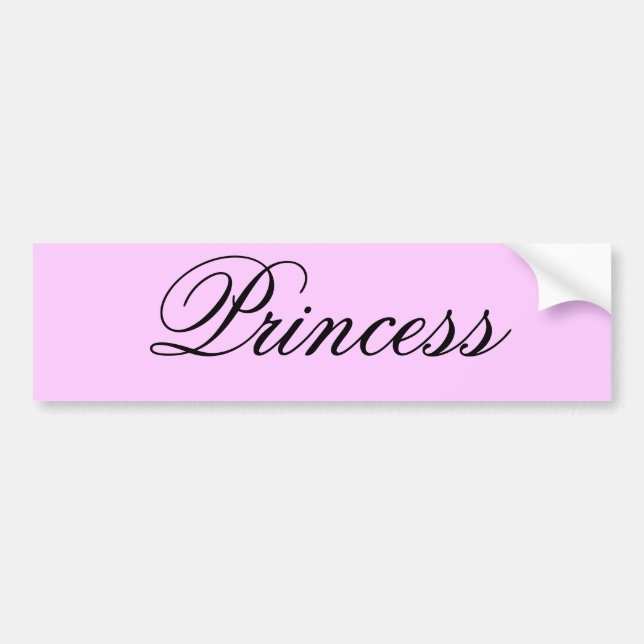 Autocollant De Voiture Princesse (Devant)