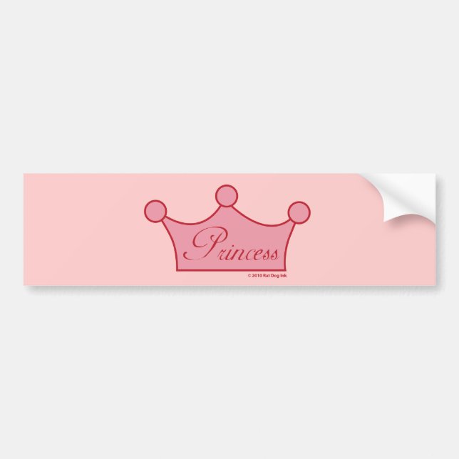 Autocollant De Voiture Princesse adhésifs pour pare-chocs (Devant)