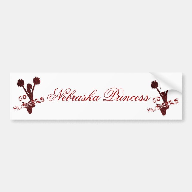 Autocollant De Voiture Princesse du Nébraska (Devant)
