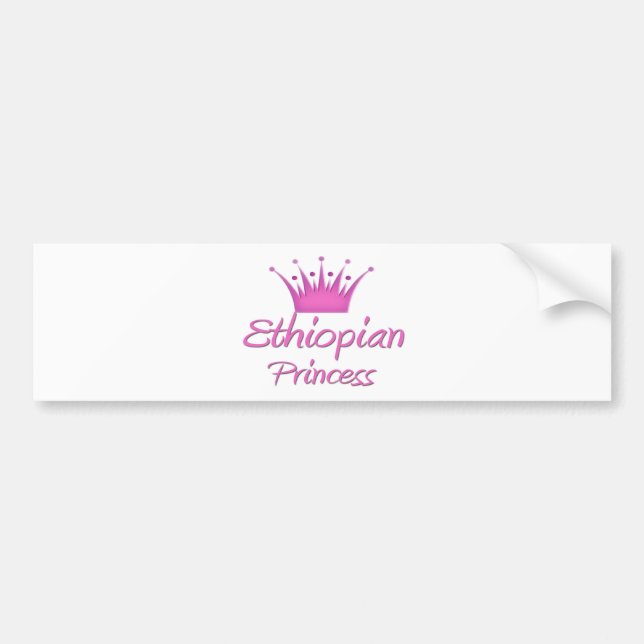 Autocollant De Voiture Princesse éthiopienne (Devant)