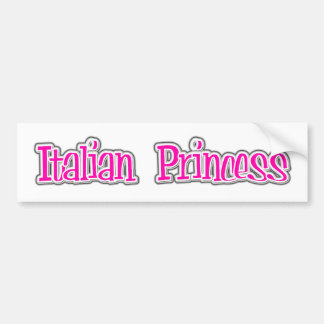 Autocollant De Voiture Princesse italienne adhésif pour pare-chocs