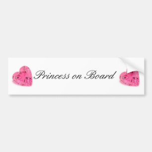 Autocollant De Voiture Princesse mignonne à bord adhésif pour pare-chocs