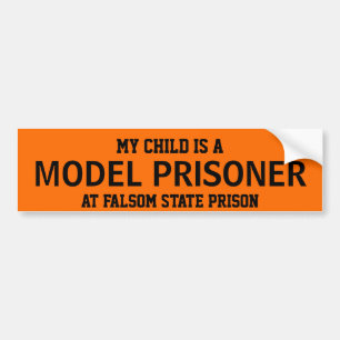 Autocollant De Voiture "Prisonnier modèle" personnalisable