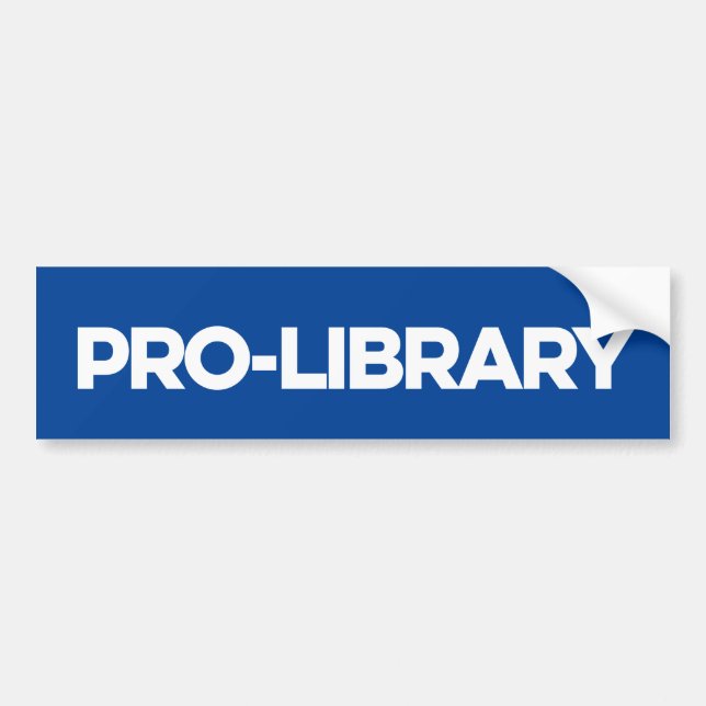 Autocollant De Voiture Pro-bibliothèque (Devant)