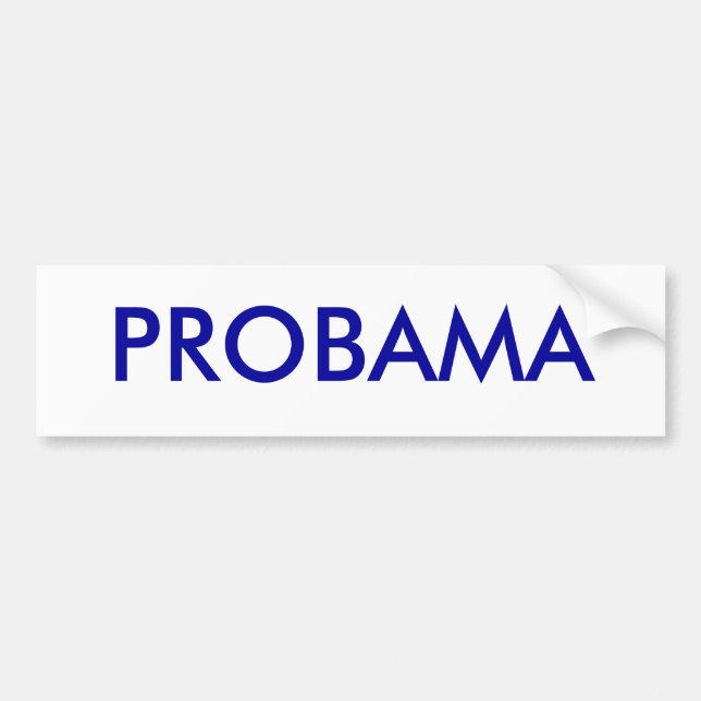 Autocollant De Voiture Pro bumpersticker d'Obama (Devant)