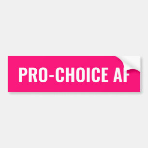 Autocollant De Voiture Pro Choice AF hot rose blanc droits d'avortement