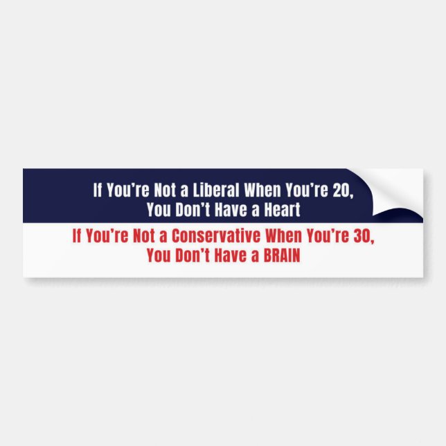 Autocollant De Voiture Pro-Conservative Anti-Liberal Patriotic Sticker (Devant)