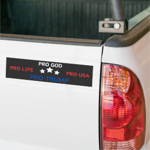 Autocollant De Voiture Pro God Anti-avortement Pro Usa Pro Trump