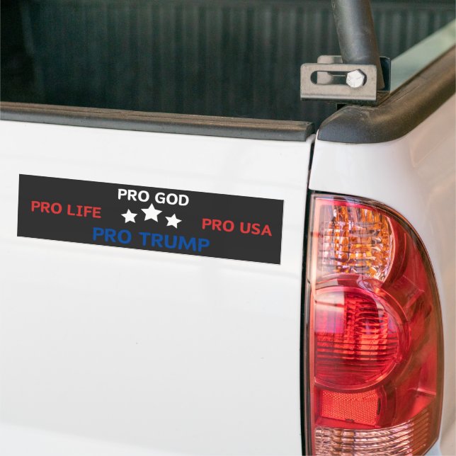 Autocollant De Voiture Pro God Anti-avortement Pro Usa Pro Trump (Sur camion)