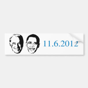 Autocollant De Voiture Pro-Obama - 11-6-2012