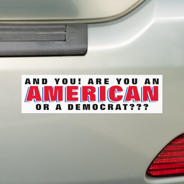 AUTOCOLLANT DE VOITURE PRO TRUMP (En voiture)