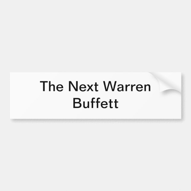 Autocollant De Voiture Prochain Warren Buffett (Devant)