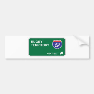 Autocollant De Voiture Prochaine sortie de rugby