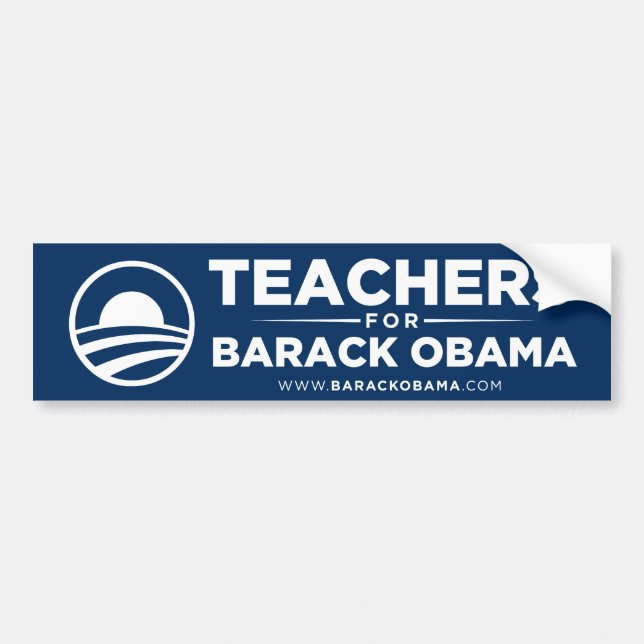 Autocollant De Voiture Professeurs pour l'adhésif pour pare-chocs d'Obama (Devant)