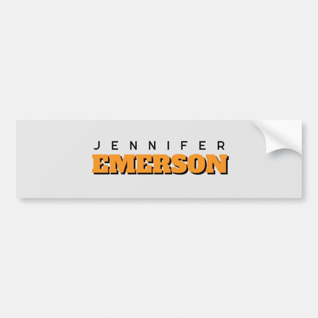 Autocollant De Voiture Professional minimalist modern plain  (Devant)