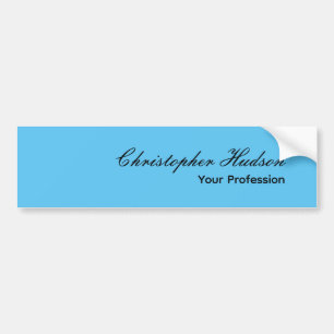 Autocollant De Voiture Professionnel Bleu Ciel Minimaliste Moderne Simple