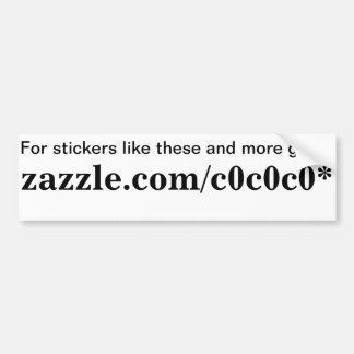 Autocollant De Voiture Promotion de Zazzle