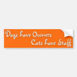 Autocollant De Voiture Propriétaires de chiens Chats Personnel Amusant Hu