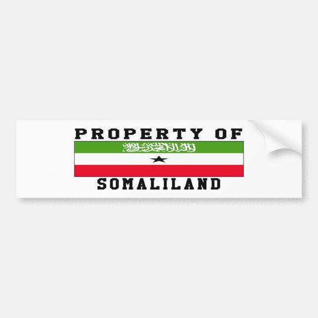 Autocollant De Voiture Propriété de Somaliland (Devant)