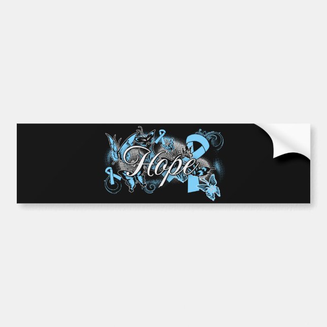 Autocollant De Voiture Prostate Cancer Hope Garden Ribbon (Devant)
