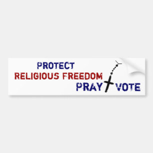 Autocollant De Voiture Protégez la liberté religieuse prient+Adhésif pour