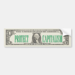 Autocollant De Voiture Protégez l'adhésif pour pare-chocs de capitalism