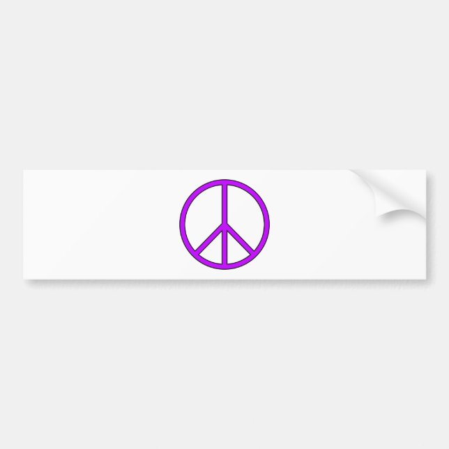 Autocollant De Voiture Protestation hippie de guerre d'amour de signe de (Devant)