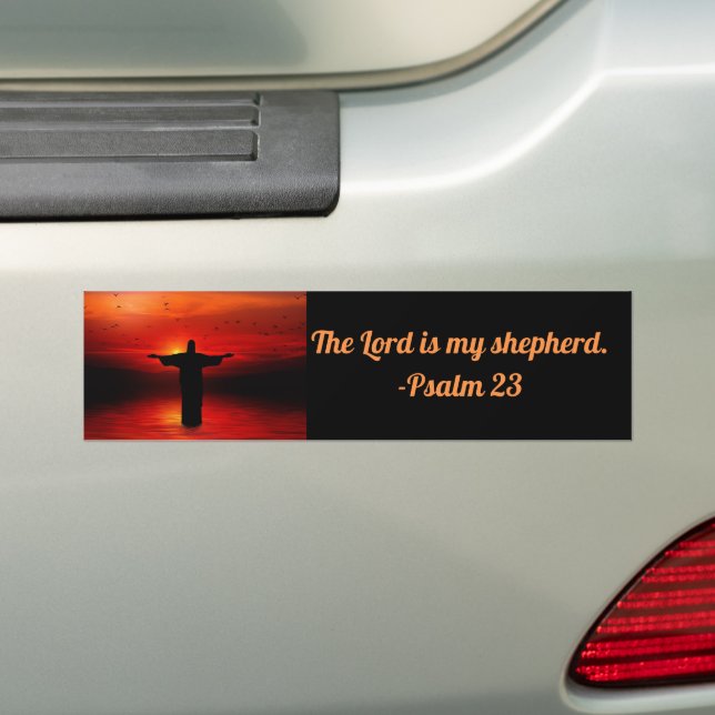Autocollant De Voiture Psaume 23 The Lord is my Shepherd Bumper (En voiture)