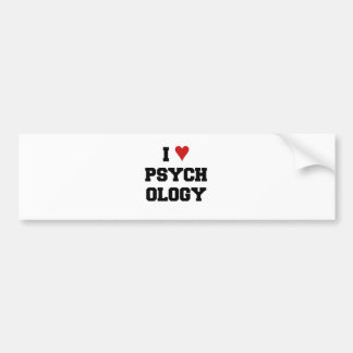 AUTOCOLLANT DE VOITURE PSYCHOLOGIE DU ♥ I