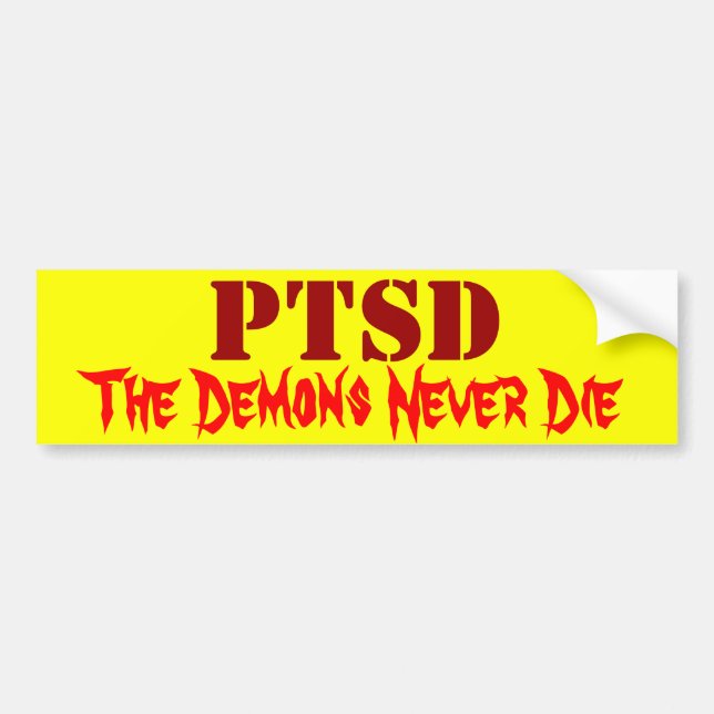 AUTOCOLLANT DE VOITURE PTSD (Devant)