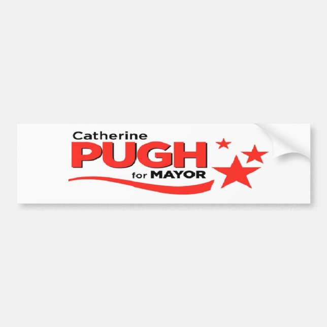 Autocollant De Voiture Pugh pour le maire adhésif pour pare-chocs (Devant)