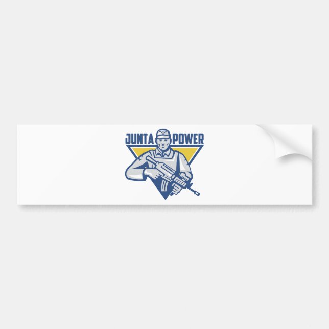 Autocollant De Voiture Puissance ukrainienne de junte d'armée (Devant)