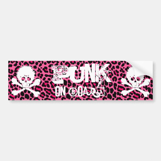 Autocollant De Voiture Punk à bord d'adhésif pour pare-chocs d'empreinte (Devant)