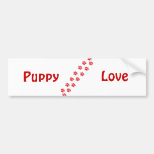 Autocollant De Voiture Puppy Love