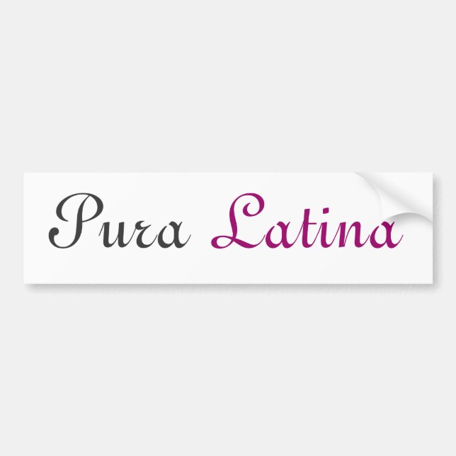 Autocollant De Voiture Pura Latina (Devant)