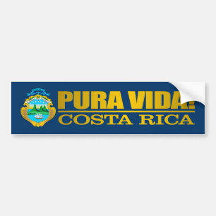 Autocollant De Voiture Pura Vida ! Costa Rica