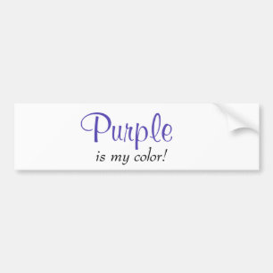 Autocollant De Voiture Purple, C'Est Ma Couleur Qui Dit