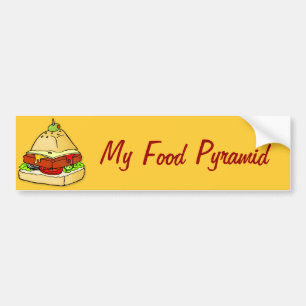 Autocollant De Voiture Pyramide Burger